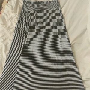 Stripped maxi skirt